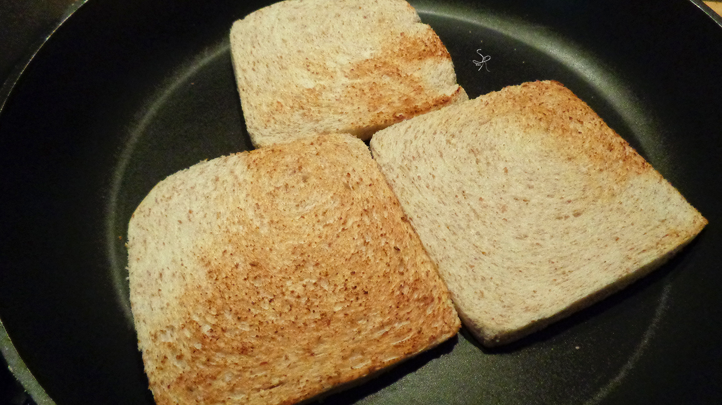 Pane integrale tostato per tramezzini