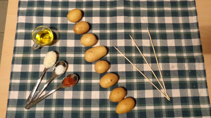 Ingredienti per le patate a molla